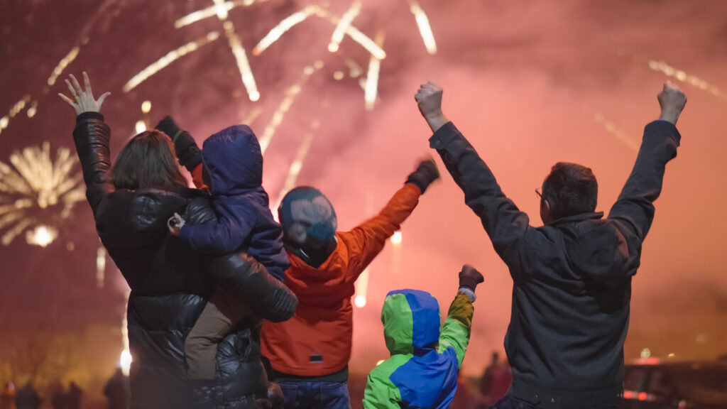 Family-friendly New Year's Eve fireworks
